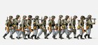 16557 Preiser Advancing grenadiers of German Wehrmacht (12 unpainted figures)